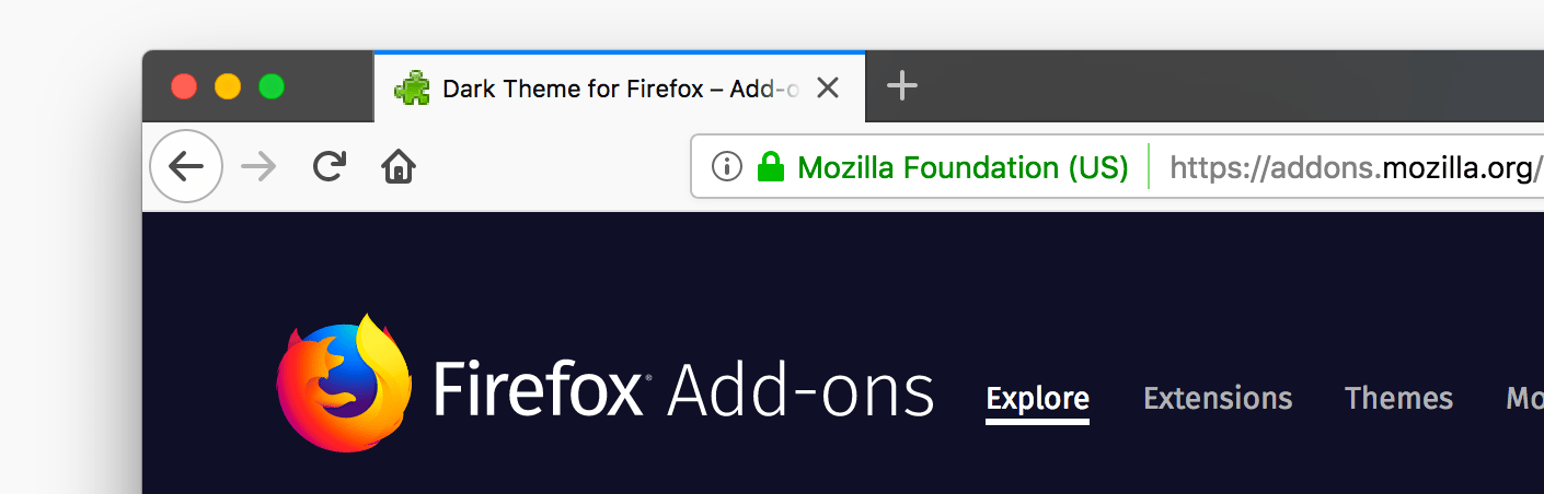 firefox dark theme for mac