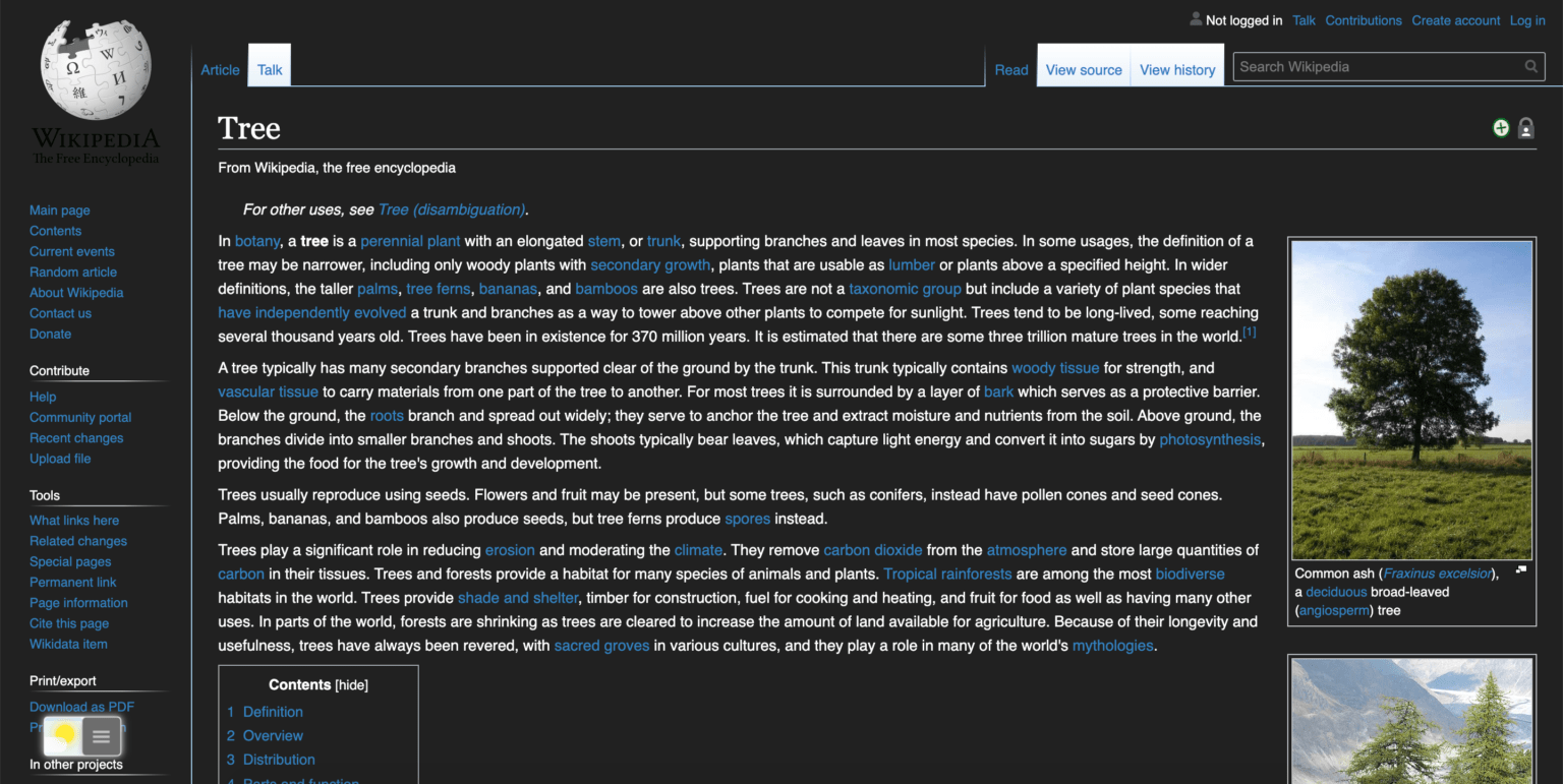 How to enable the Wikipedia Night Mode in 3 easy steps?