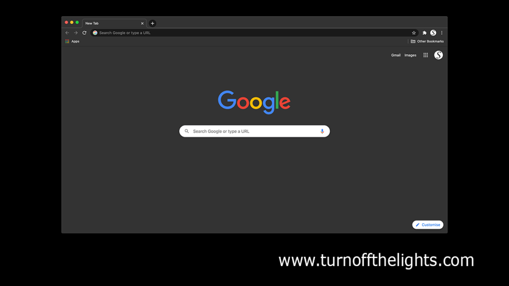 turn off the lights browser extension